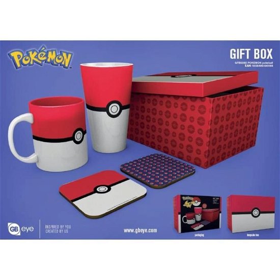 POKEMON - Giftbox - Pint, mug & 2 coasters - Pokeb - Gift Box - Merchandise - Gb Eye - 5028486480098 - August 15, 2020
