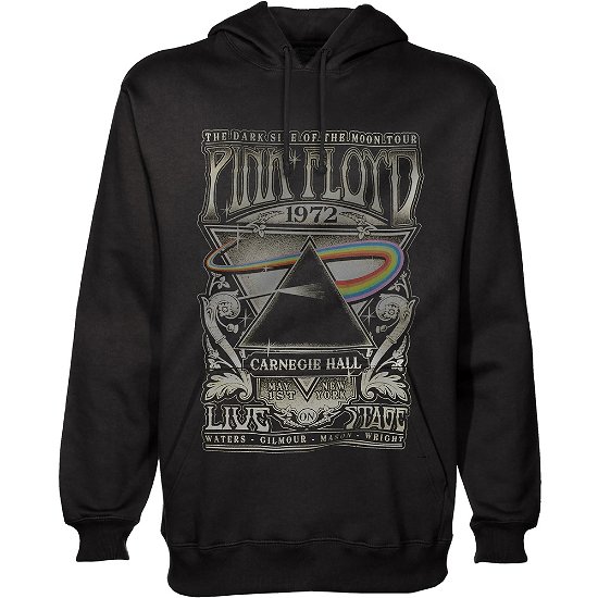Pink Floyd Unisex Pullover Hoodie: Carnegie Hall Poster - Pink Floyd - Fanituote - Perryscope - 5055979924098 - maanantai 30. joulukuuta 2019