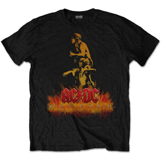 AC/DC Unisex T-Shirt: Bonfire - AC/DC - Produtos -  - 5056170641098 - 