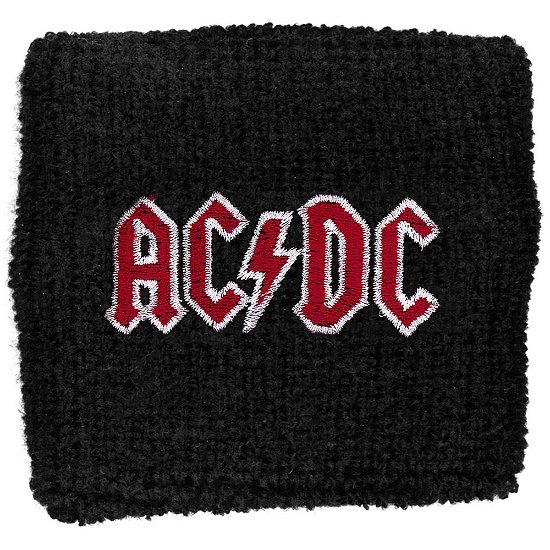 AC/DC Embroidered Wristband: Red Logo (Loose) - AC/DC - Produtos -  - 5060185011098 - 