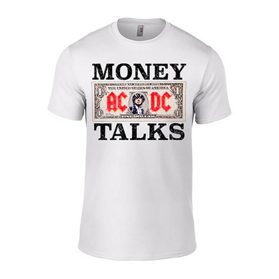 Cover for AC/DC · Money Talks (T-shirt) [size M] [White edition] (2020)