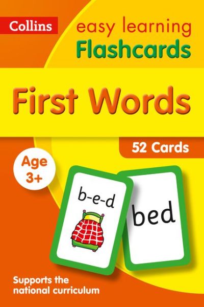 Cover for Collins Easy Learning · First Words Flashcards: Ideal for Home Learning - Collins Easy Learning Preschool (Cartas de oráculo/tarô) [Edition edition] (2017)
