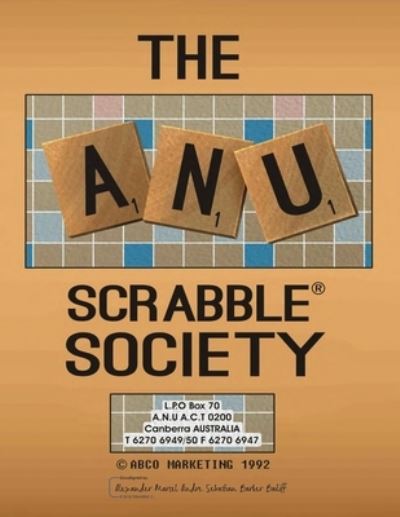 Cover for Alexander Bailiff · The ANU Scrabble Society (Paperback Book) (2021)