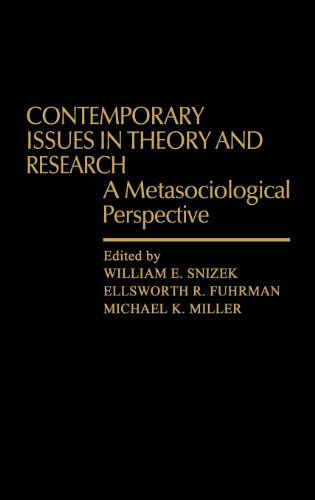 Cover for Elsworth Fuhrman · Contemporary Issues in Theory and Research: A Metasociological Perspective (Hardcover Book) (1979)