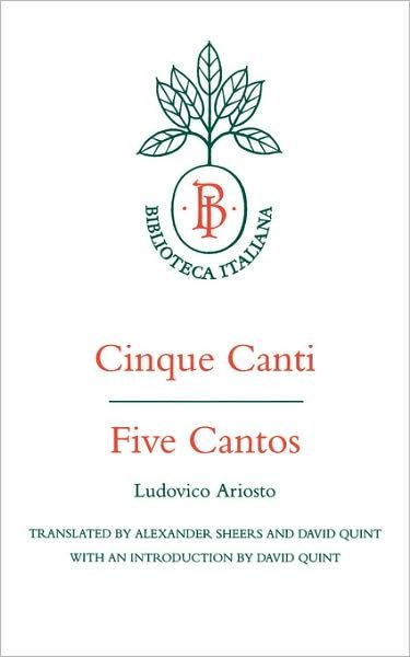 Cover for Ludovico Ariosto · Cinque Canti / Five Cantos - Biblioteca Italiana (Paperback Book) (1996)