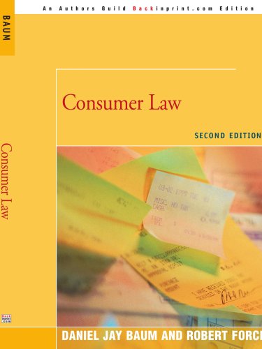 Cover for Daniel Baum · Consumer Law: Second Edition (Paperback Book) (2007)