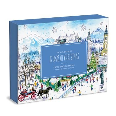 Michael Storrings 12 Days of Christmas Advent Puzzle Calendar - Galison - Brætspil - Galison - 9780735370098 - 11. november 2021