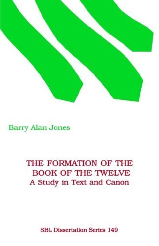 Cover for Jones · The Formation of the Book of the Twelve: a Study in Text and Canon (Pocketbok) (1995)