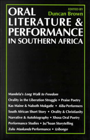 Cover for Duncan Brown · Oral Literature &amp; Performance: In Southern Africa (Paperback Book) (2000)