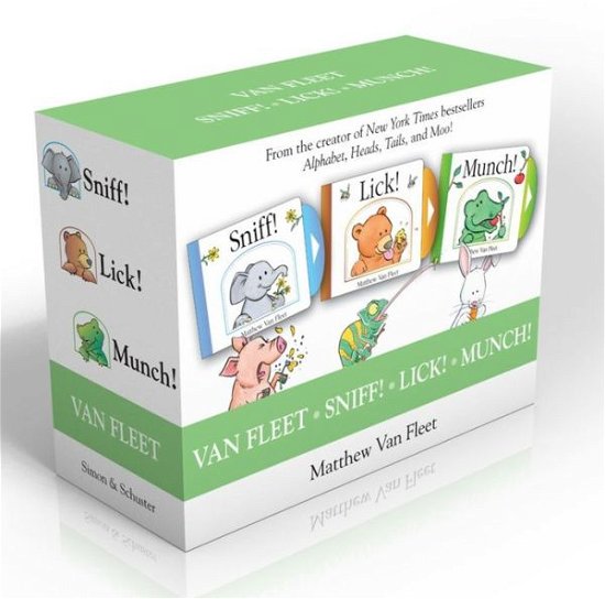 Cover for Matthew Van Fleet · Van Fleet Sniff! Lick! Munch!: Sniff!; Lick!; Munch! (Hardcover bog) [Boxed Set edition] (2013)