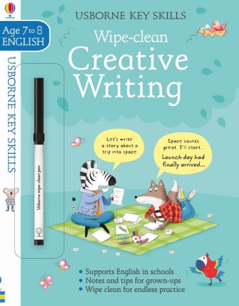 Wipe-Clean Creative Writing 7-8 - Key Skills - Caroline Young - Books - Usborne Publishing Ltd - 9781474951098 - November 1, 2018