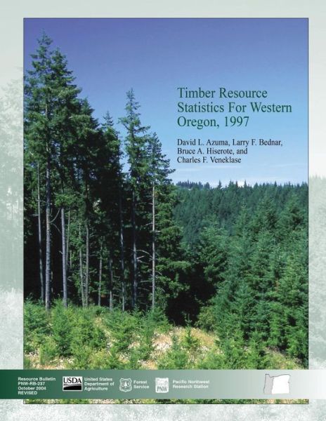 Cover for United States Department of the Interior · Timber Resource Statistics for Western Oregon, 1997 (Paperback Book) (2015)