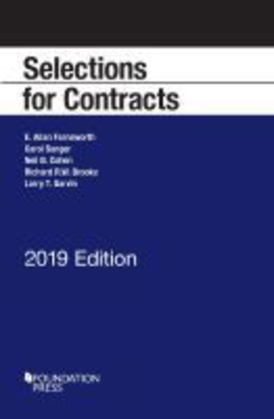 Cover for E. Allan Farnsworth · Selections for Contracts, 2019 Edition - Selected Statutes (Paperback Book) (2019)