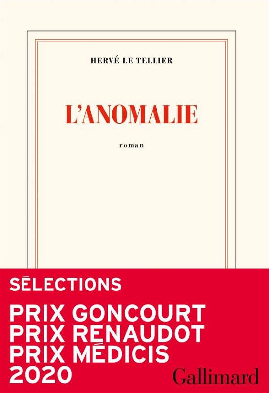 Cover for Hervé Le Tellier · L'anomalie: Roman (Book) (2020)