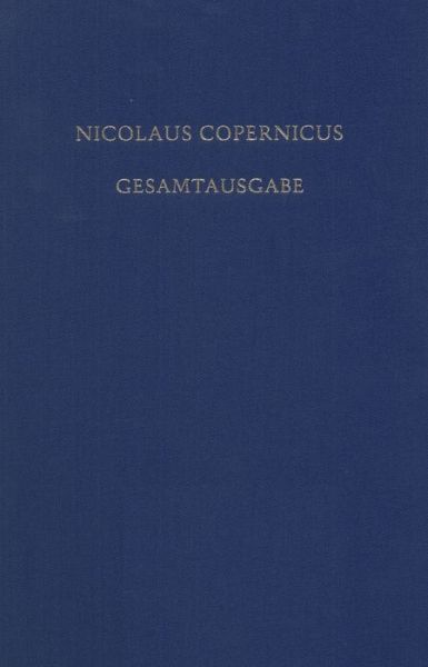 Cover for Nicolaus Copernicus · Nicolaus Copernicus Gesamtausgabe Band V6, 2 (Hardcover Book) (1996)