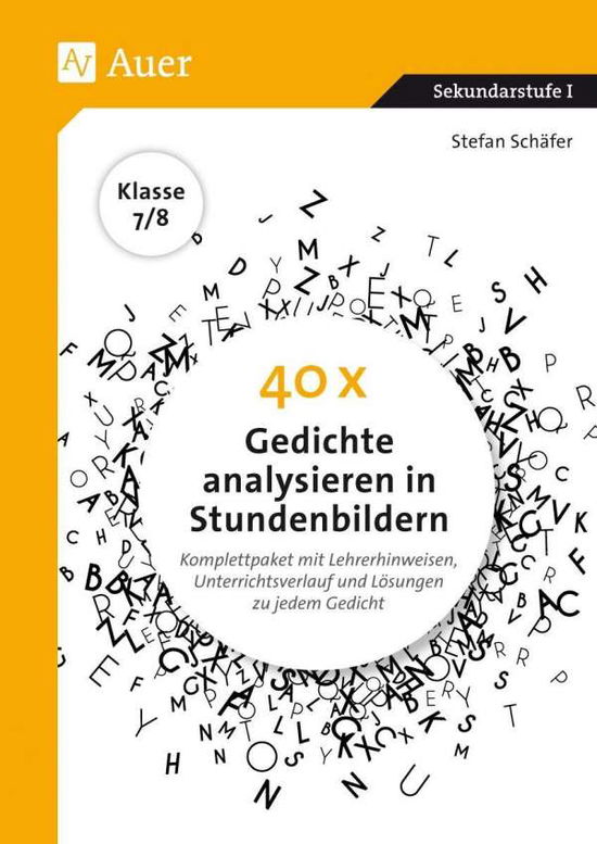 Cover for Schäfer · 40 x Gedichte analysier.Kl.7-8 (Book)