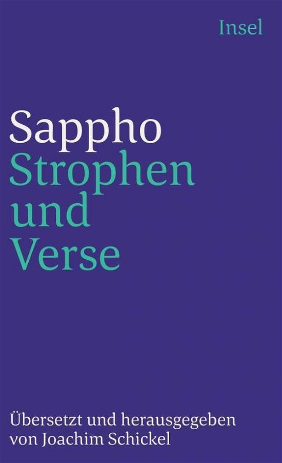 Cover for Sappho · Insel Tb.0309 Sappho.strophen U.verse (Book)