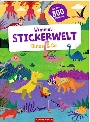 Cover for Mariana Ruiz Johnson · Wimmel-Stickerwelt – Dinos &amp; Co. (Book) (2024)