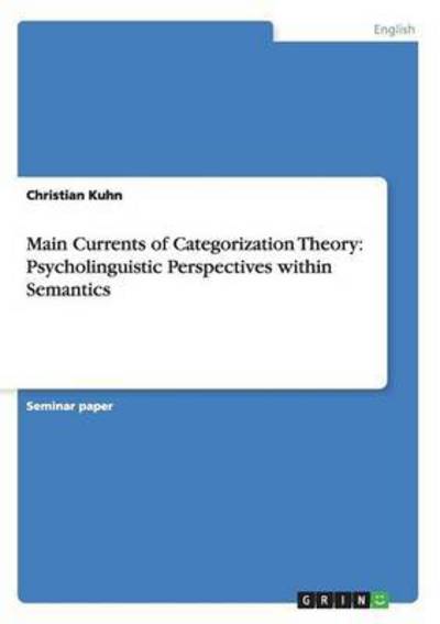 Cover for Kuhn · Main Currents of Categorization Th (Book) (2015)