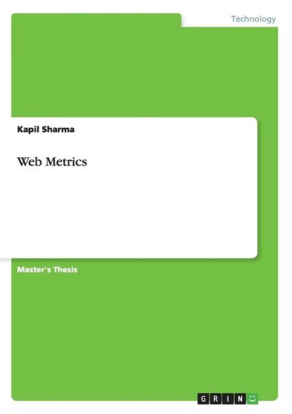 Cover for Kapil Sharma · Web Metrics (Paperback Book) (2015)