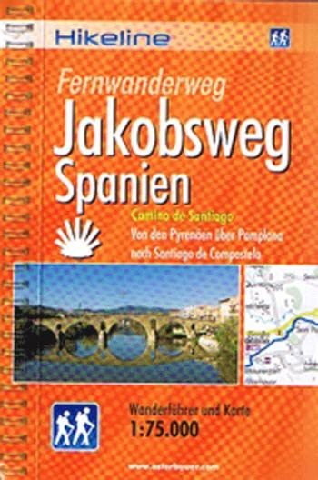Esterbauer · Fernwanderweg Jakobsweg Spanien: Camino de Santiago 1:75.000 (Spiralbok) [2:a utgåva] (2010)