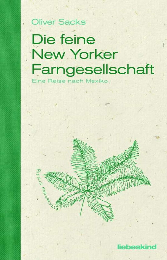 Cover for Sacks · Die feine New Yorker Farngesellsc (Book)