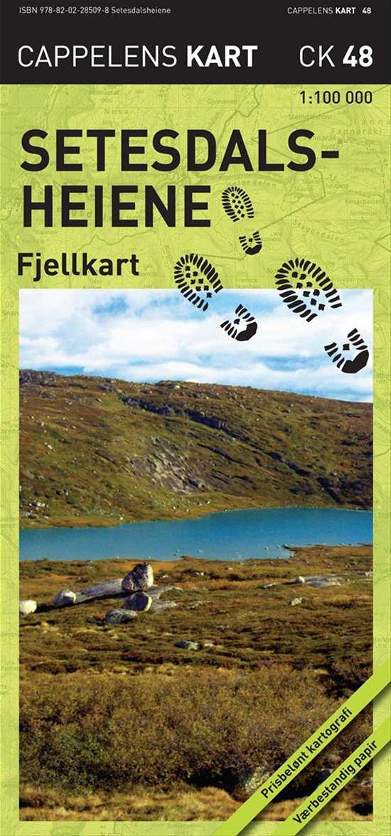Cover for Cappelen Damm · CK: Setesdalsheiene : fjellkart (Innbunden bok) (2010)