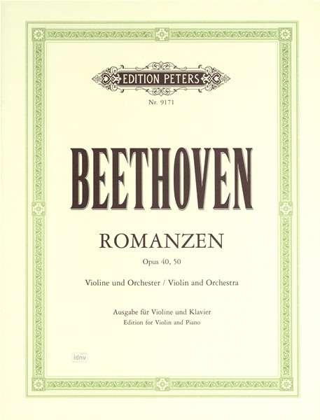 Cover for Ludwig Va Beethoven · Romances for Violin and Orchestra (Edition for Violin and Piano) (Partituren) (2001)