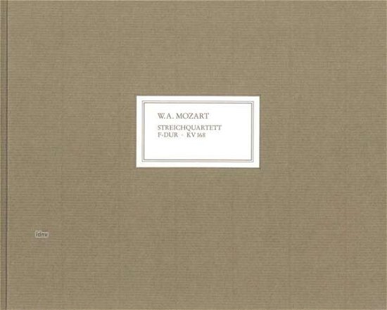 Cover for Wolfgang Amadeus Mozart · Streichqu.F-Dur,Faks.HN3209 (Buch)