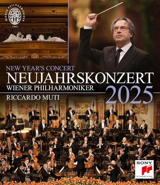 Cover for Riccardo Muti &amp; Wiener Philharmoniker · Neujahrskonzert 2025 / New Year's Concert 2025 / Concert du Nouvel An 2025 (Blu-ray) (2025)