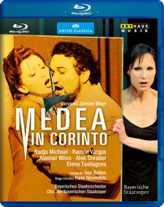 Cover for Mayr / Michael / Vargas / Neuenfels · Medea in Corinto (Blu-ray) (2011)