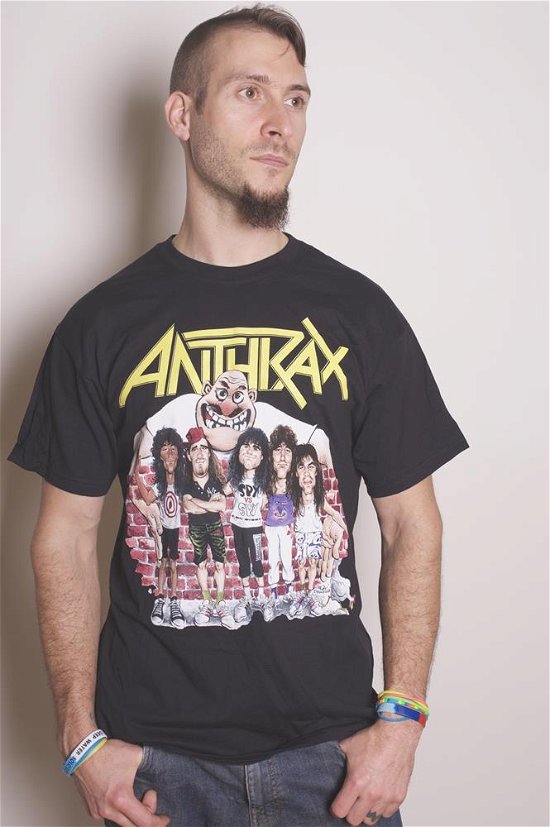 Anthrax Unisex T-Shirt: Euphoria Group Sketch - Anthrax - Merchandise - MERCHANDISE - 5055295344099 - 18 mars 2019