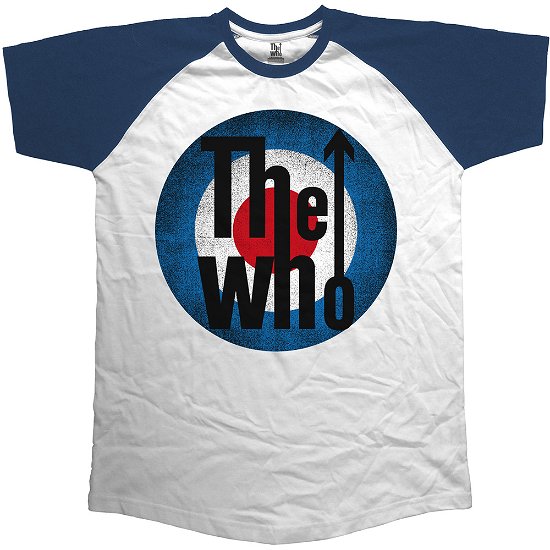 Cover for The Who · The Who Unisex Raglan Tee: Vintage Target (CLOTHES) [size XL] [Blue, White - Unisex edition]