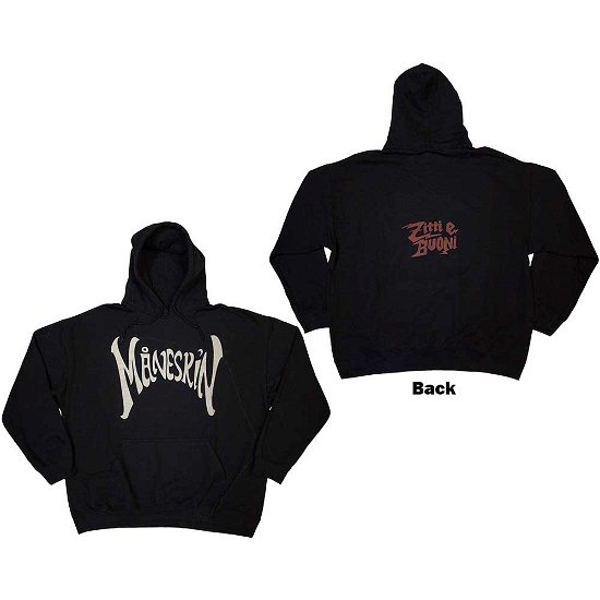 Cover for Måneskin · Maneskin Unisex Pullover Hoodie: Zitti e Buoni (Back Print &amp; Ex-Tour) (Hoodie) [size XL]