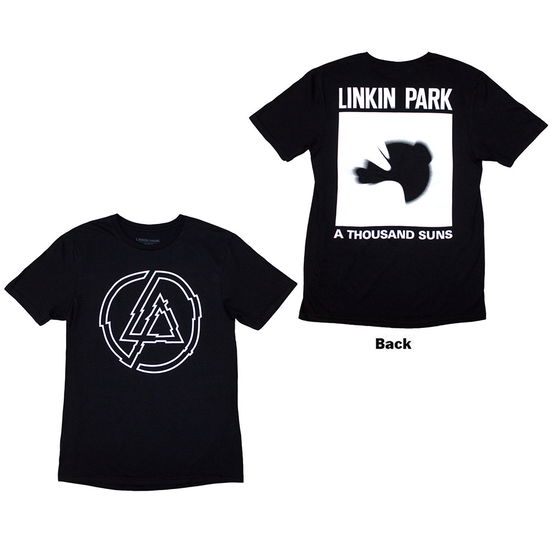 Cover for Linkin Park · Linkin Park Unisex T-Shirt: A Thousand Suns (Black) (Back Print) (T-shirt) [size S] (2025)