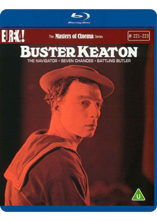 Cover for BUSTER KEATON THE NAVIGATOR and SEVEN CHANCES and BATTLING BUTLER MOC STANDARD EDITION · Buster Keaton - The Navigator / Seven Chances / Battling Butler (With Booklet) (Blu-Ray) (2021)