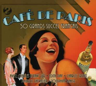 Cover for Cafe De Paris 50 Grands Succes Francais Double CD Audio CD Various Artists (CD) [Digipack] (2008)
