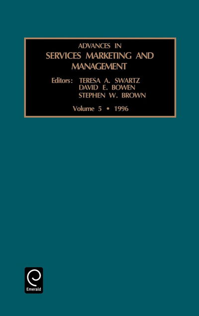 Cover for Steven W. Brown · Advances in Services Marketing and Management - Advances in Services Marketing and Management (Hardcover Book) (1996)
