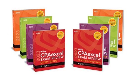 Cover for Wiley · Wiley's CPA 2023 Study Guide + Question Pack: Complete Set (Paperback Book) (2023)