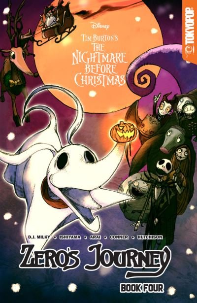 Cover for D.J. Milky · Disney Manga: Tim Burton's The Nightmare Before Christmas - Zero's Journey Graphic Novel, Book 4 - Zero's Journey GN series (Paperback Book) (2020)