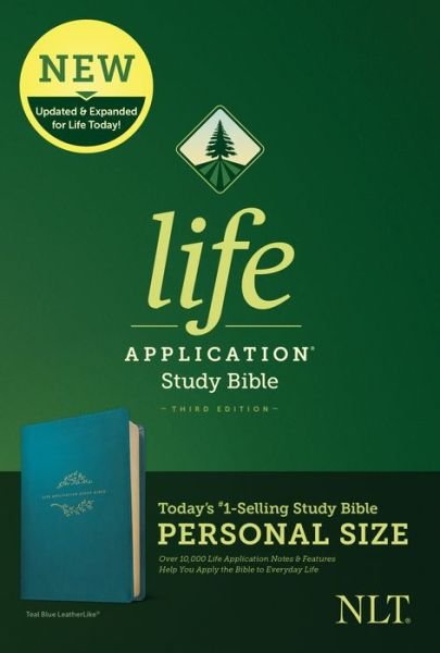 Cover for Tyndale · Tyndale NLT Life Application Study Bible, Third Edition, Personal Size  ? New Living Translation Bible, Personal Sized Study Bible to Carry with you Every Day (Imiteret Læderbog) (2020)