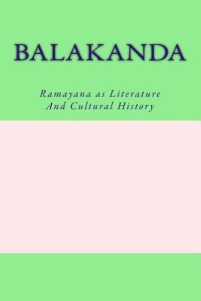 Cover for Varadaraja V Raman · Balakanda (Pocketbok) (2016)