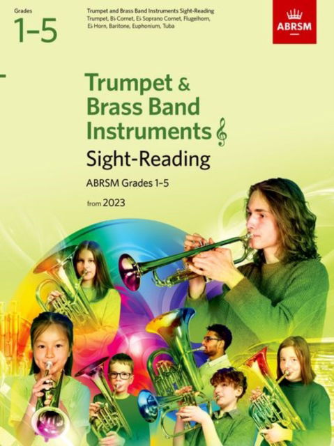 Cover for Abrsm · Sight-Reading for Trumpet and Brass Band Instruments (treble clef), ABRSM Grades 1-5, from 2023: Trumpet, Cornet, Flugelhorn, Eb Horn, Baritone (treble clef), Euphonium (treble clef), Tuba (treble clef) - ABRSM Sight-reading (Partitur) (2022)