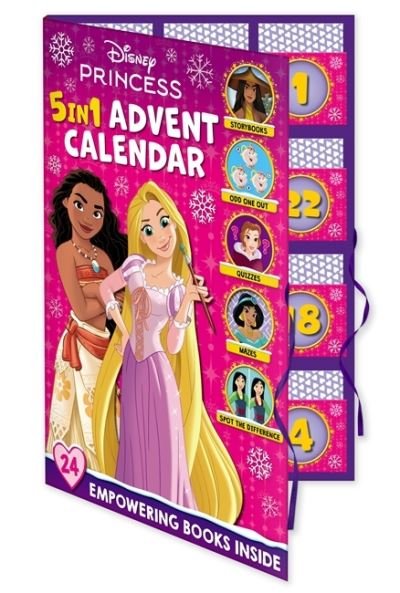 Cover for Walt Disney · Disney Princess: 5-in-1 Advent Calendar - Countdown to Christmas with stories, activities and quizzes! (Paperback Book) (2024)