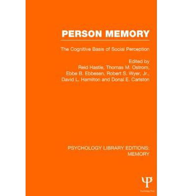 Cover for Reid Hastie · Person Memory (PLE: Memory): The Cognitive Basis of Social Perception - Psychology Library Editions: Memory (Hardcover Book) (2014)