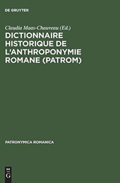Cover for Dictionnaire historique de l'anthroponymie romane (Bok) (1997)