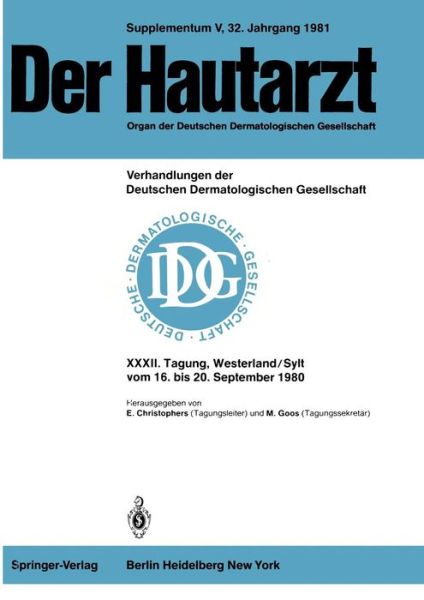 Cover for E Christophers · 32 Tagung: Short Papers (Paperback Book) (1981)