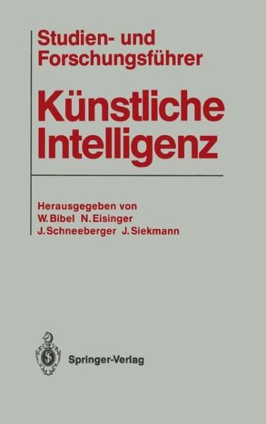 Cover for Wolfgang Bibel · Studien- und Forschungsfuhrer Kunstliche Intelligenz (Paperback Book) (1987)