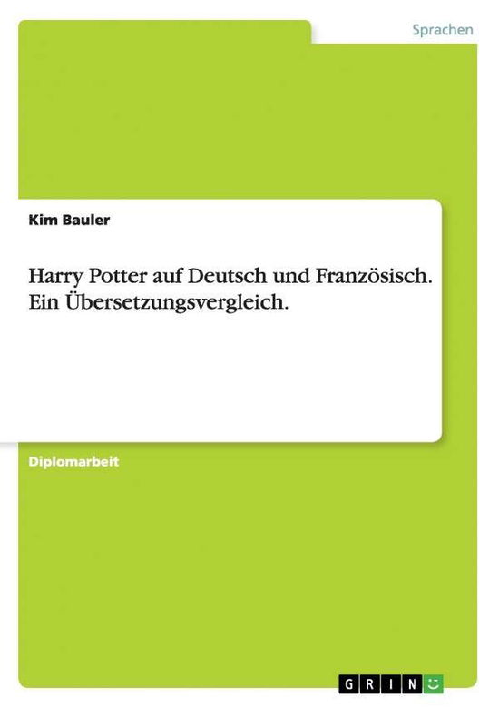 Cover for Bauler · Harry Potter auf Deutsch und Fra (Book) [German edition] (2008)