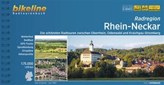 Cover for Esterbauer Verlag · Rhein - Neckar zwischen Oberrhein, Odenwald uns Kraichgau-St - Radtourenbucher (Spiralbok) (2023)